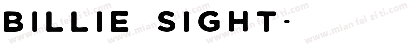 billie sight字体转换